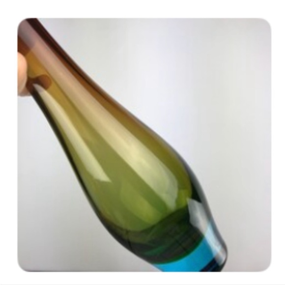 Multi-Colored MCM Art Glass Vase Extraordinary Vivid Spectrum of Colors … - Picture 7 of 10